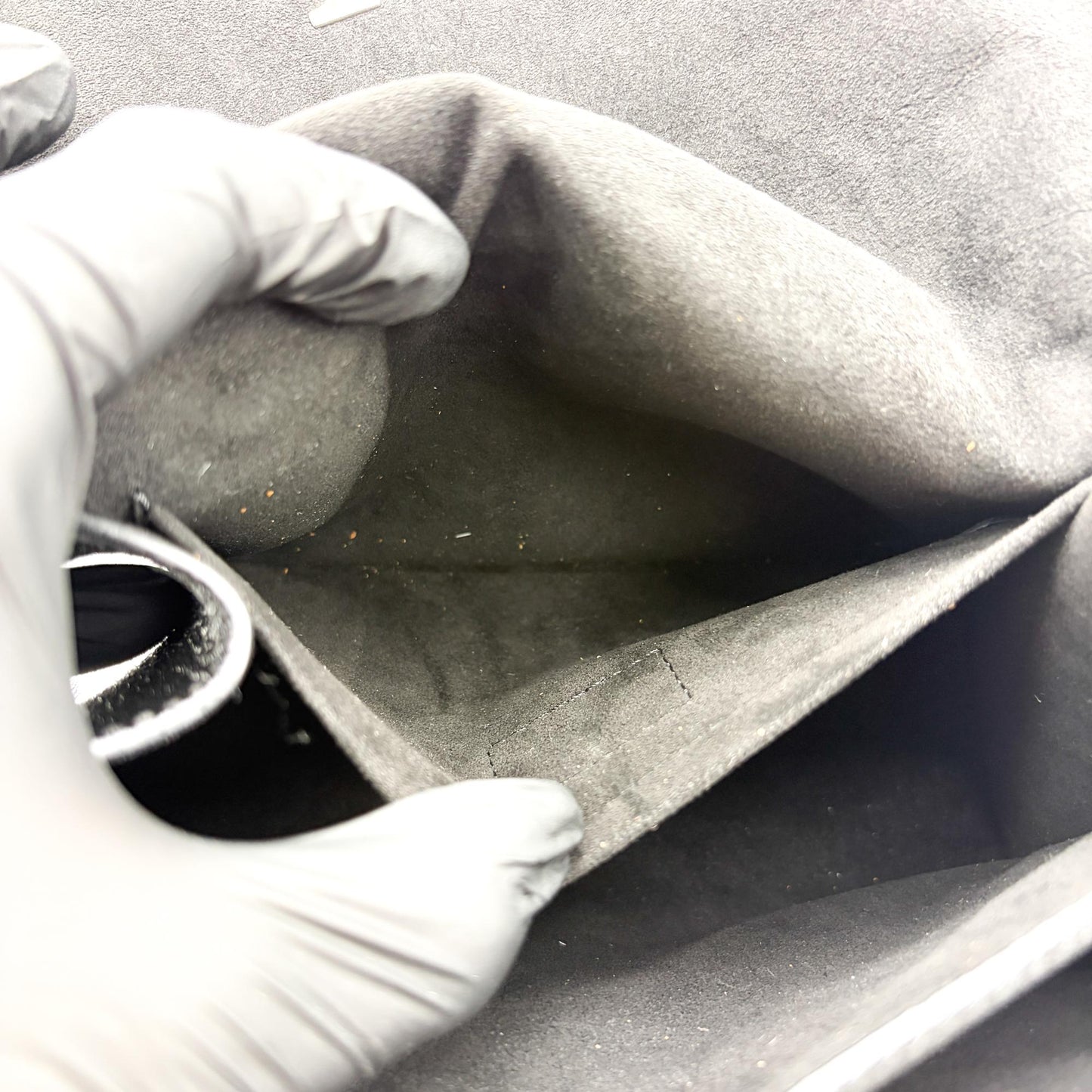 Louis Vuitton Lockme II Shoulder Bag Black Silver Hardware