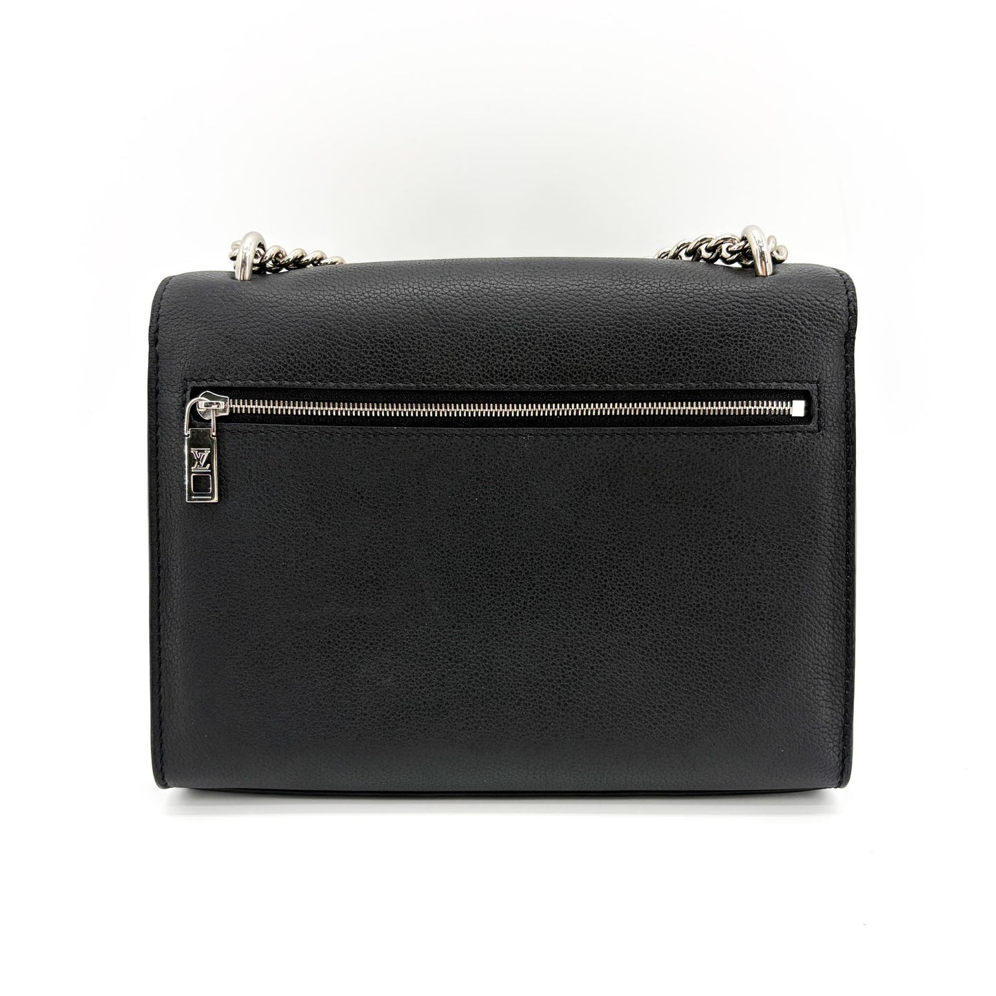 Louis Vuitton Lockme II Shoulder Bag Black Silver Hardware