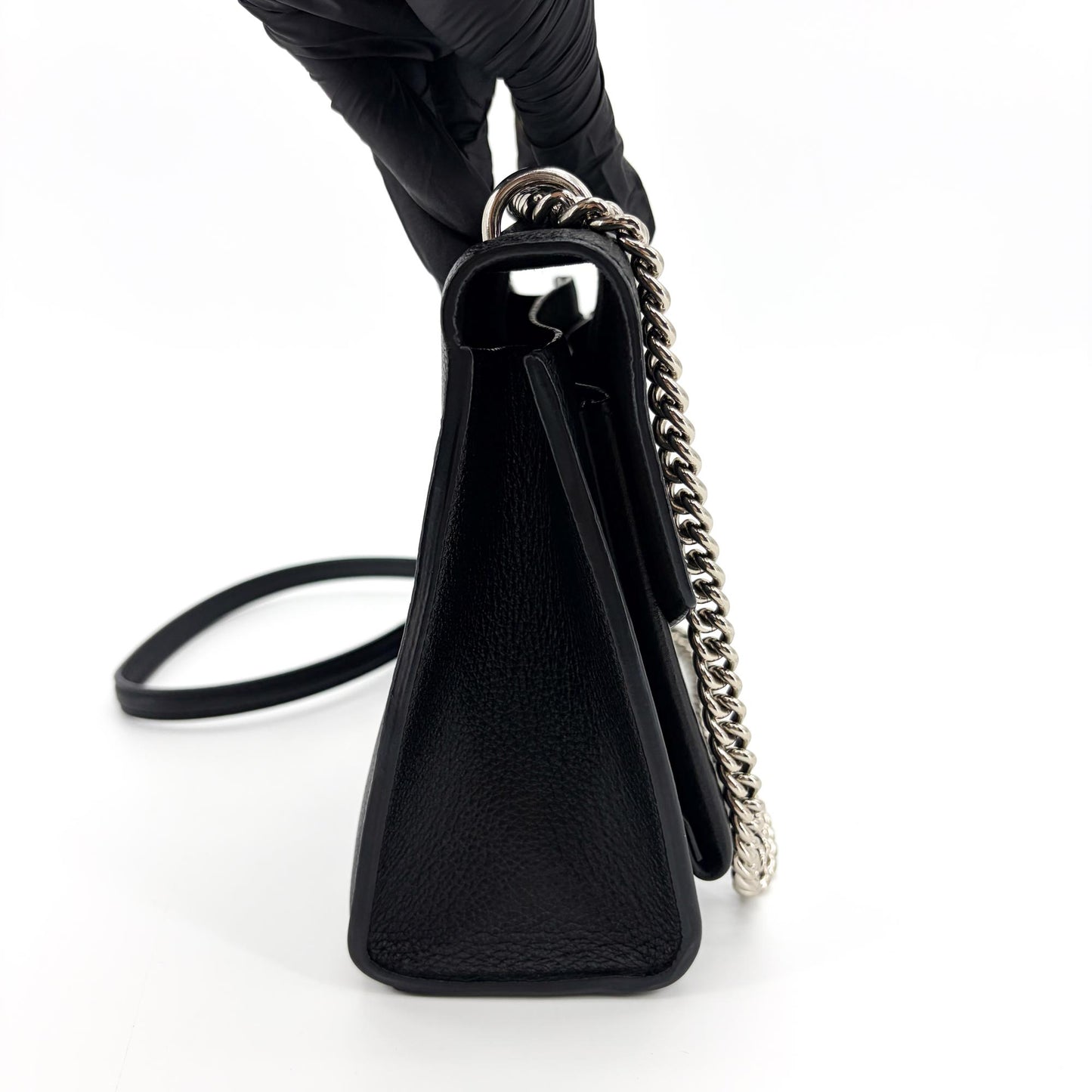 Louis Vuitton Lockme II Shoulder Bag Black Silver Hardware