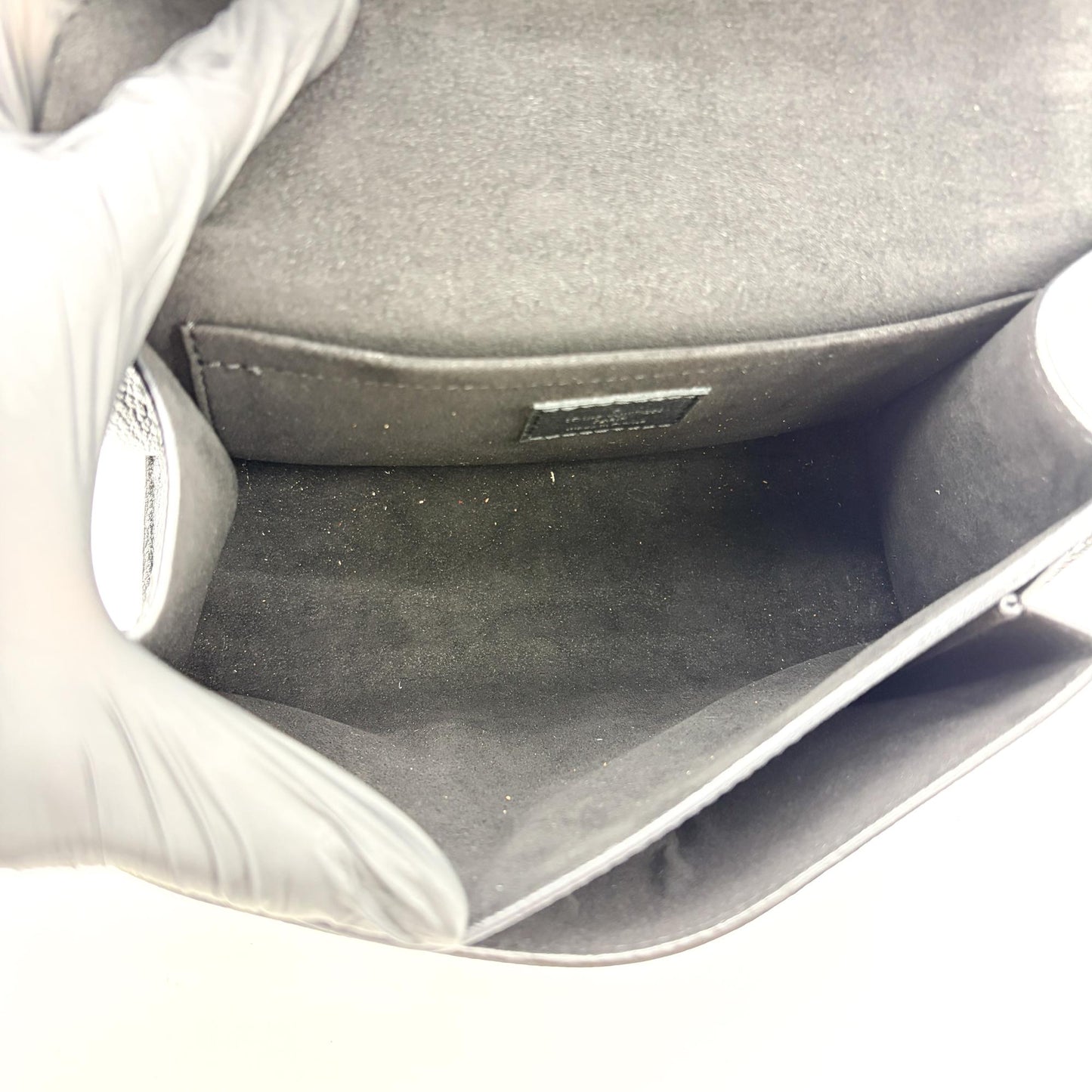 Louis Vuitton Lockme II Shoulder Bag Black Silver Hardware