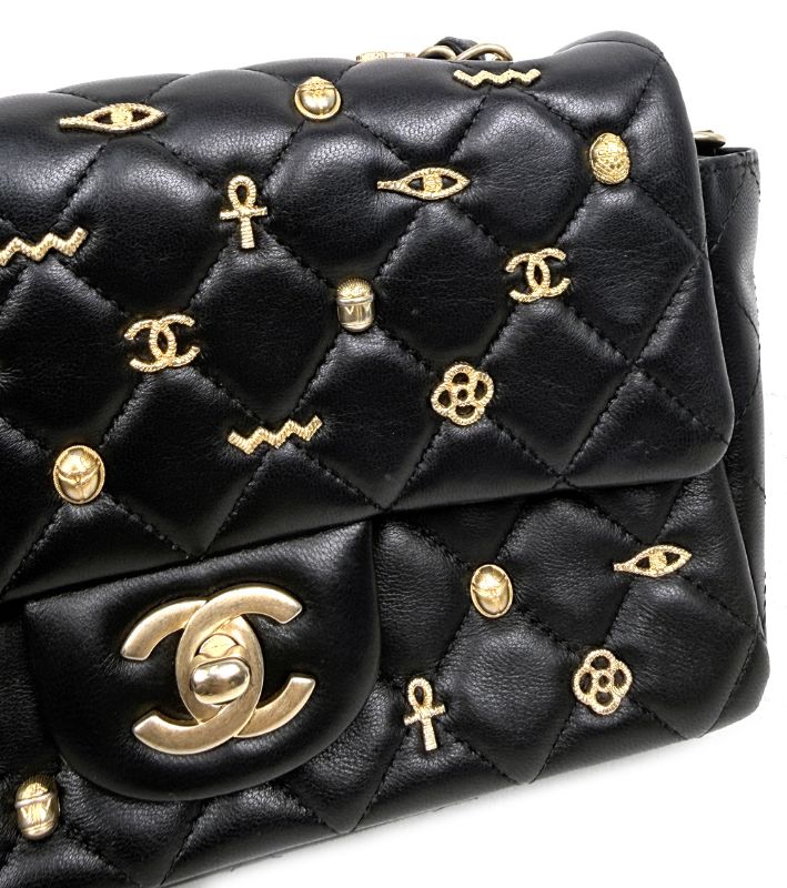 Chanel Black Egyptian Lambskin New Mini