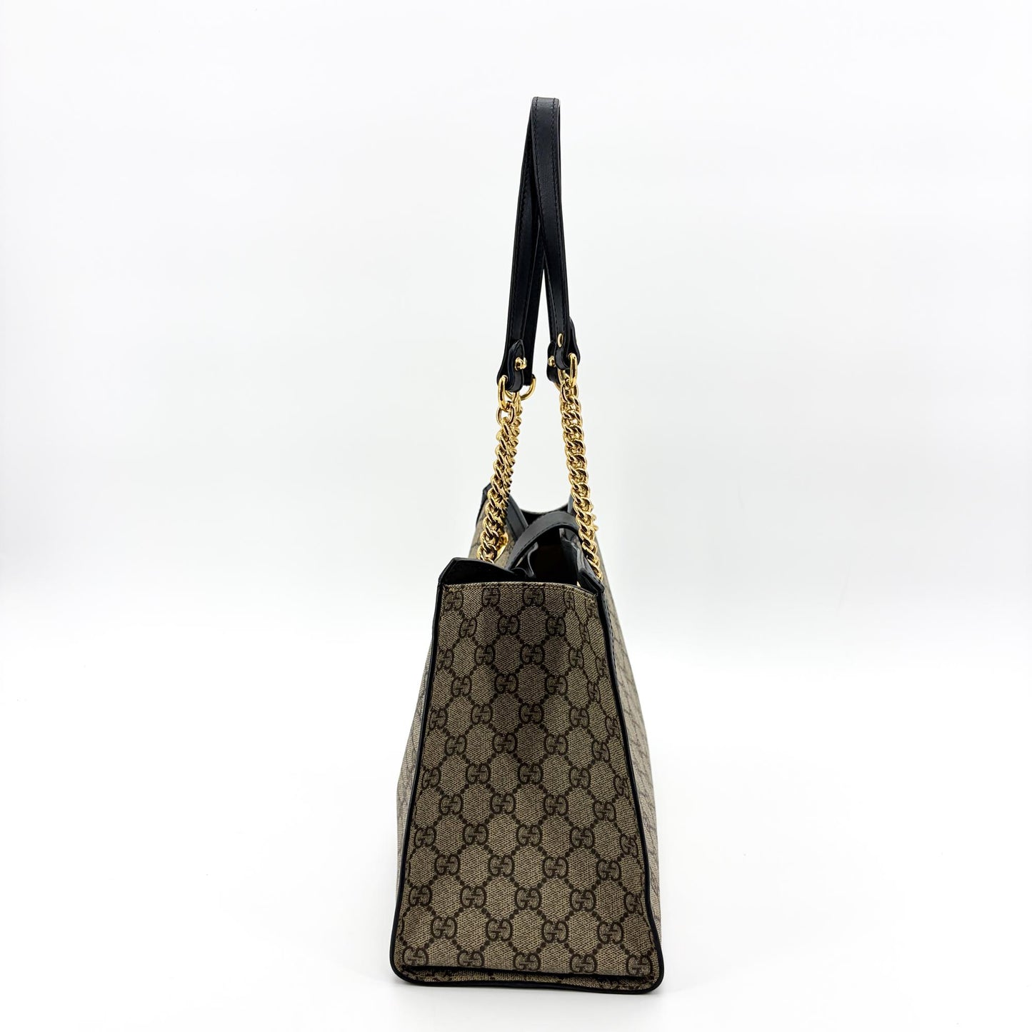 Gucci Padlock GG Supreme Medium Shoulder Bag Black