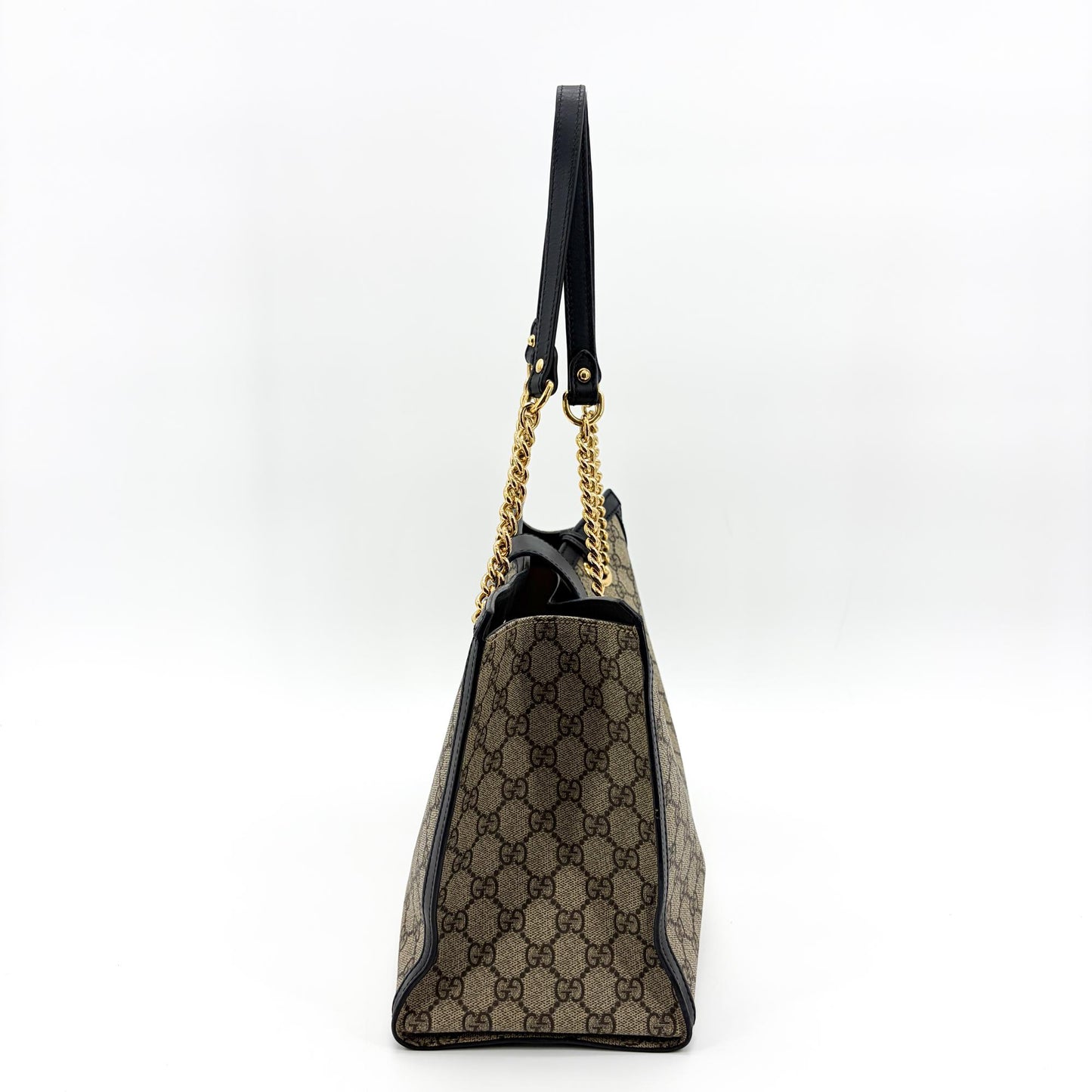 Gucci Padlock GG Supreme Medium Shoulder Bag Black