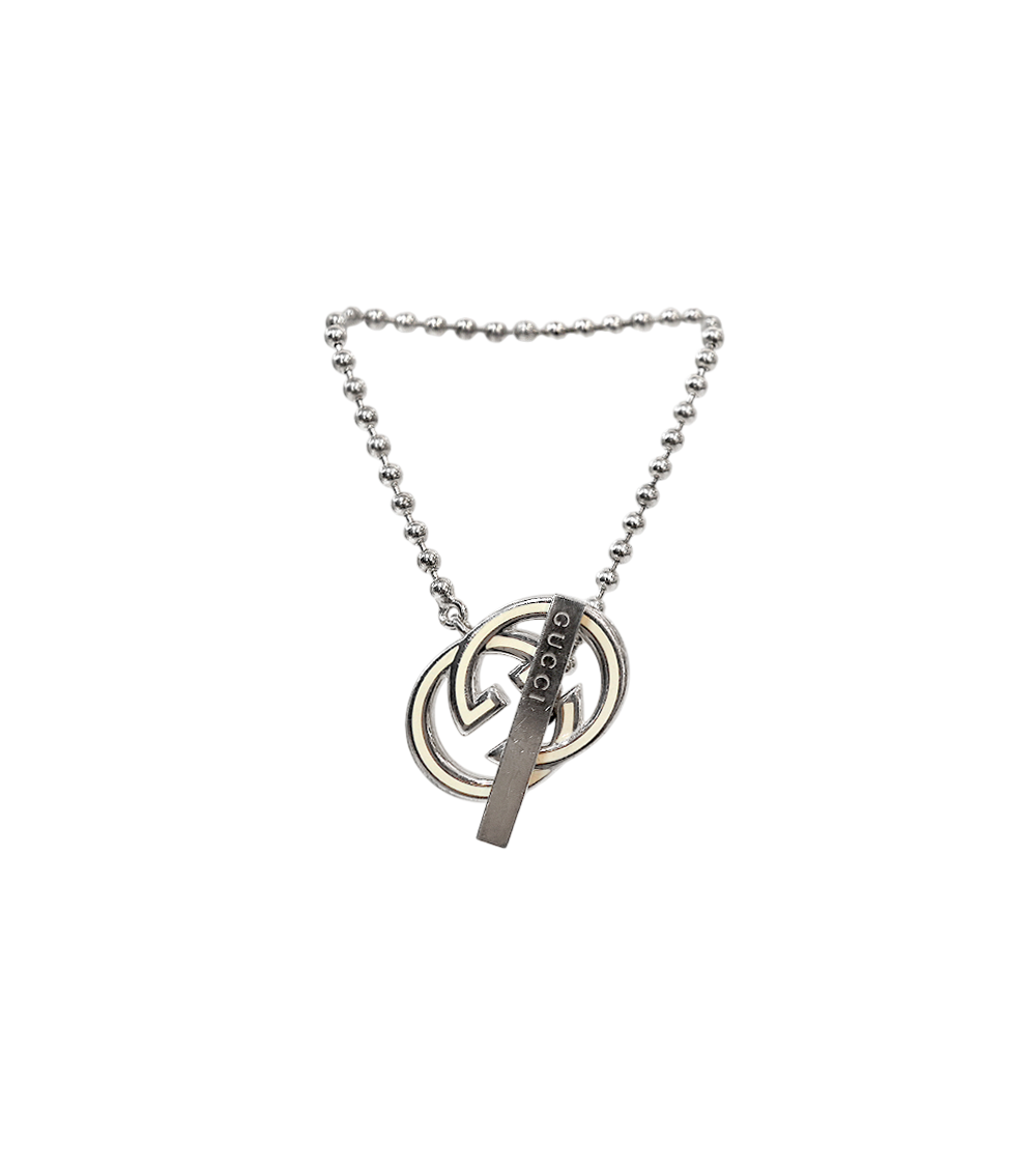 Gucci Interlocking G Bar Silver Bracelet