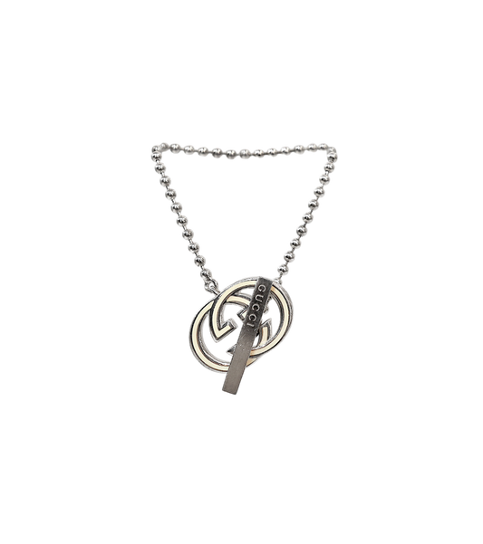 Gucci Interlocking G Bar Silver Bracelet
