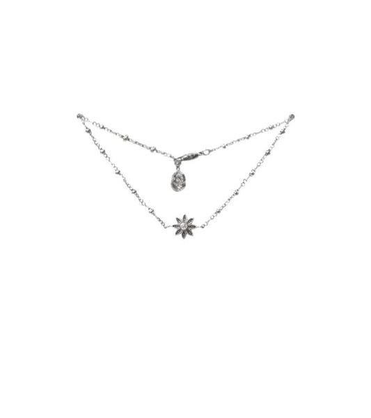 Gucci White Gold 750 White Gold Flora Diamond Chain Bracelet