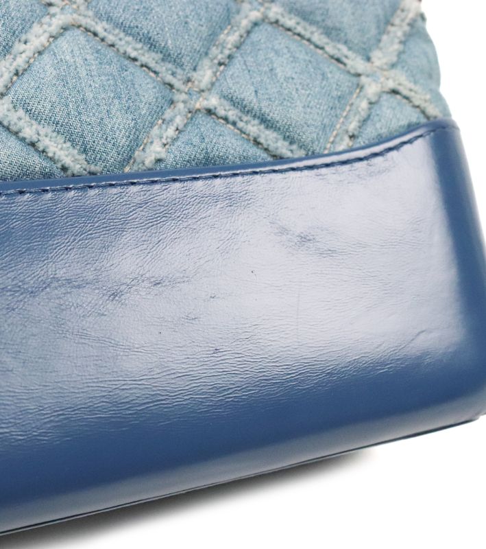 Chanel Denim Gabrielle Hobo Shoulder Bag