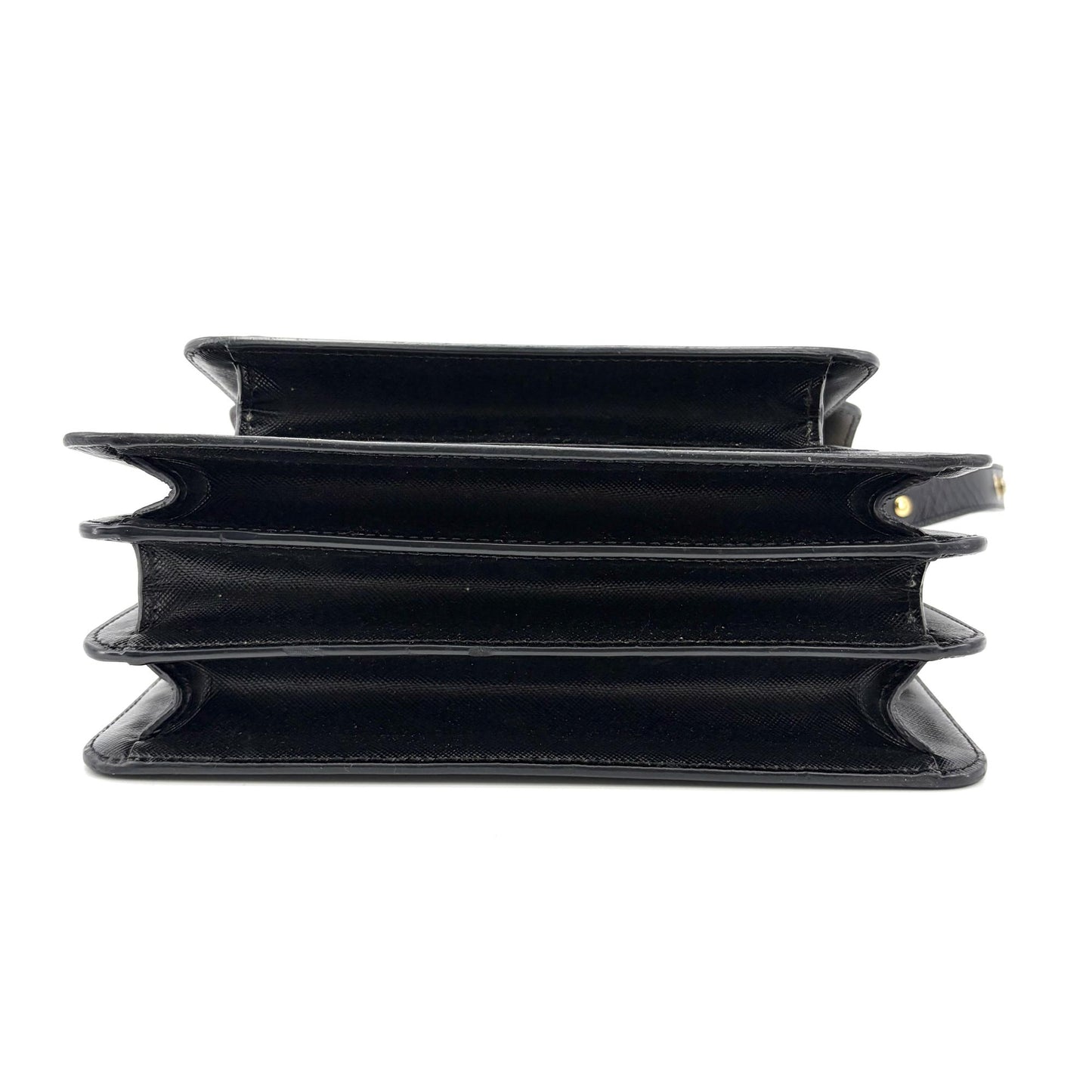 Marni Medium Trunk Bag Saffiano Black