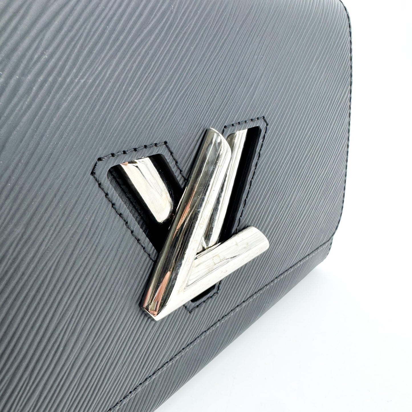 Louis Vuitton Epi Twist One Handle PM Black Silver Hardware