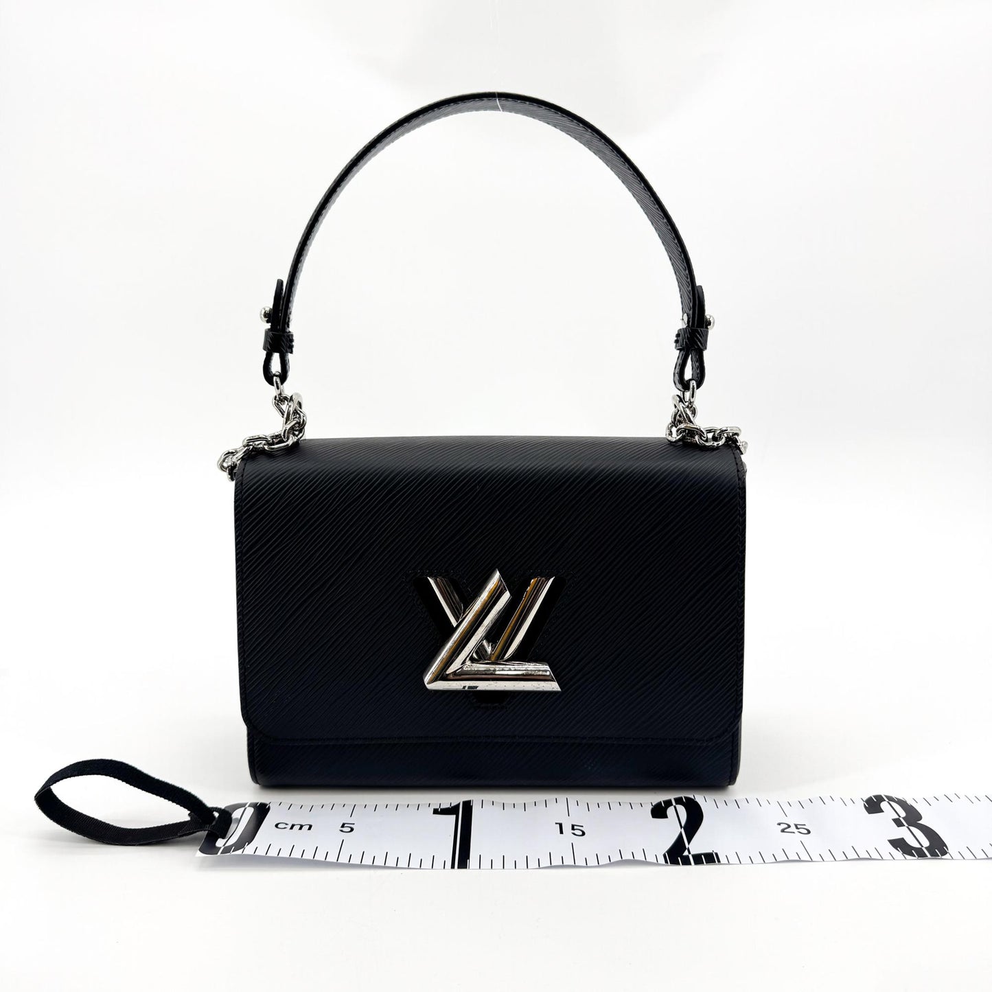 Louis Vuitton Epi Twist One Handle PM Black Silver Hardware