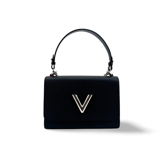 Louis Vuitton Epi Twist One Handle PM Black Silver Hardware