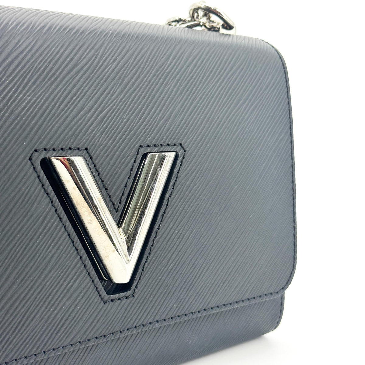 Louis Vuitton Epi Twist One Handle PM Black Silver Hardware