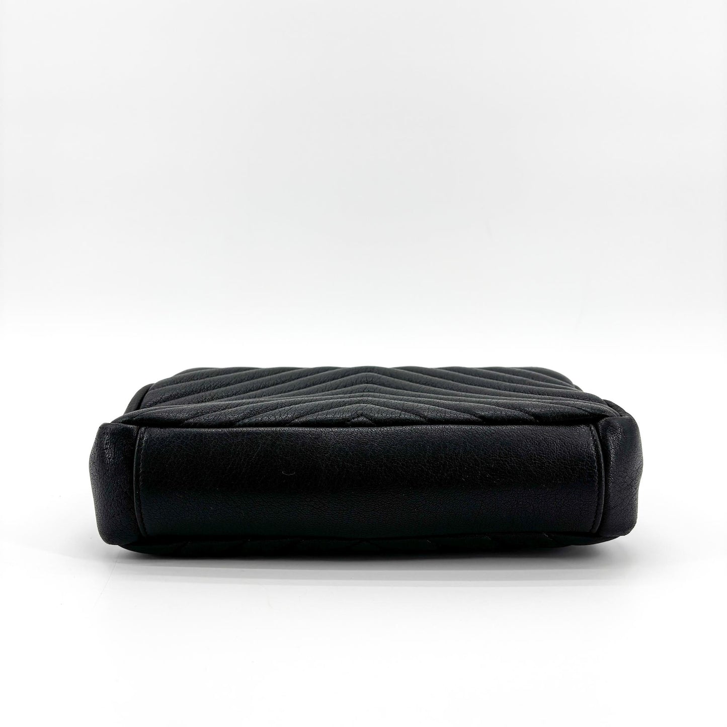 Saint Laurent Medium College Bag Black Silver Hardware