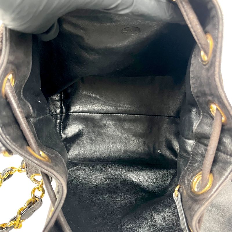 Chanel Black Big CC Golden Ball Bucket Bag