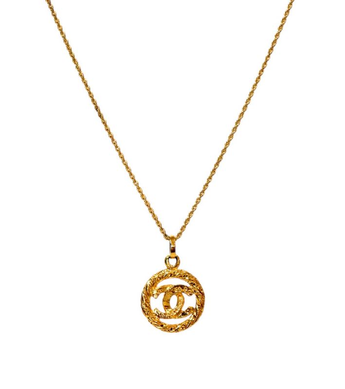 Chanel Round CC Gold Necklace