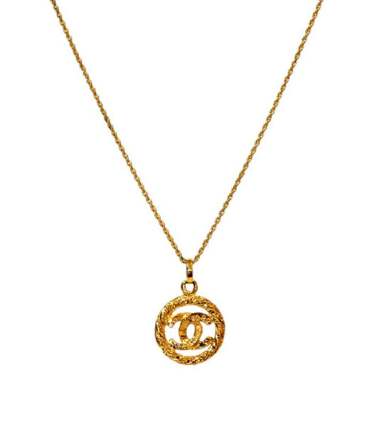 Chanel Round CC Gold Necklace