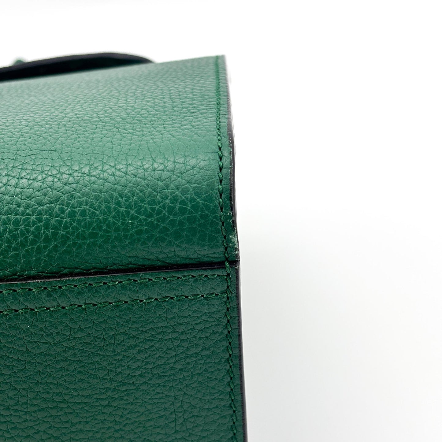 Gucci Double G Medium Top Handle Bag Emerald Green