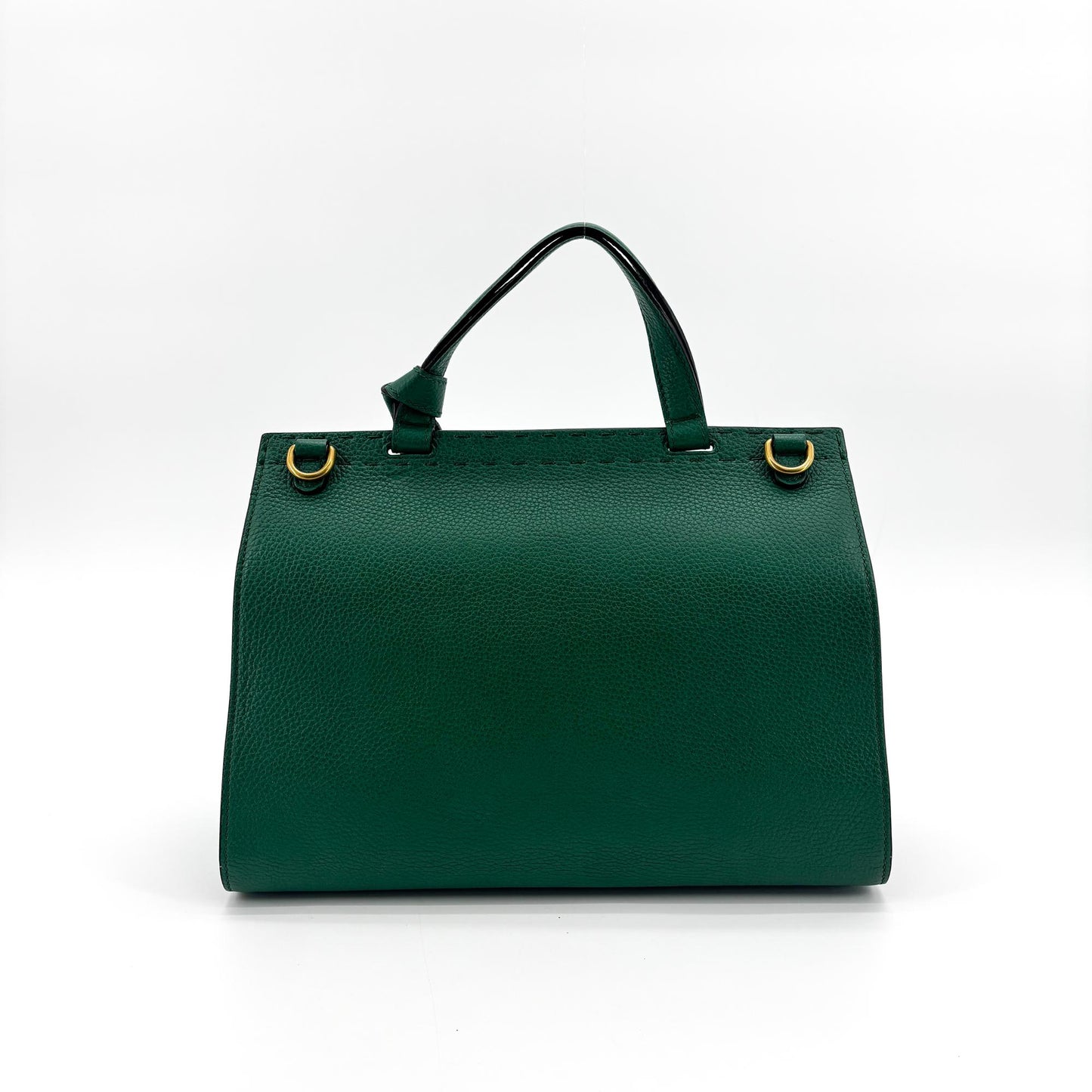 Gucci Double G Medium Top Handle Bag Emerald Green