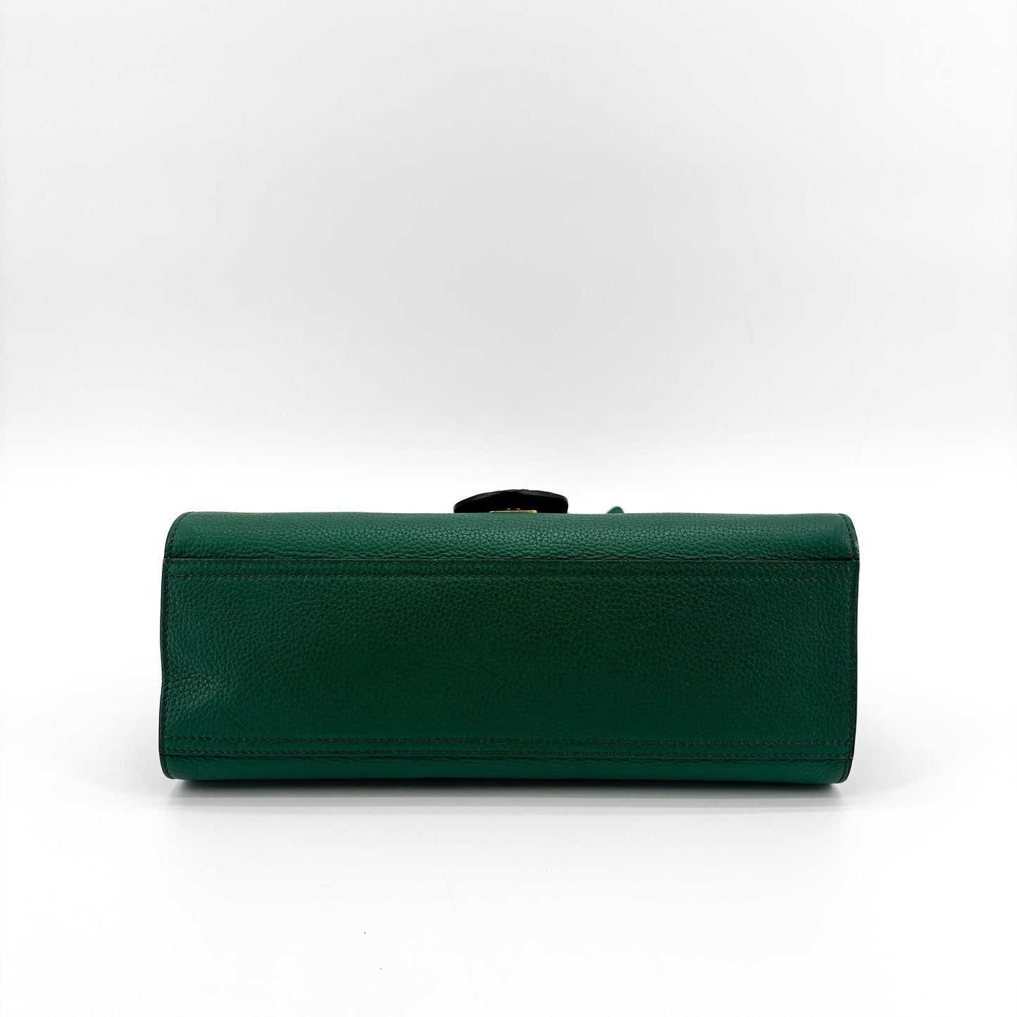 Gucci Double G Medium Top Handle Bag Emerald Green