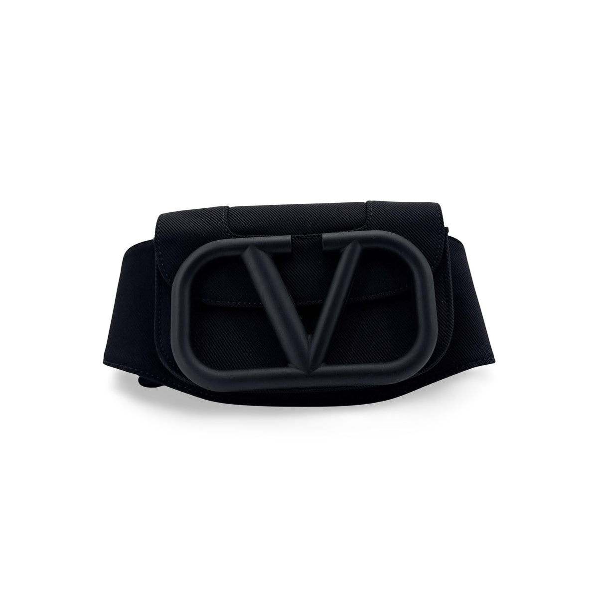 Valentino V-logo Nylon Belt Bag Black