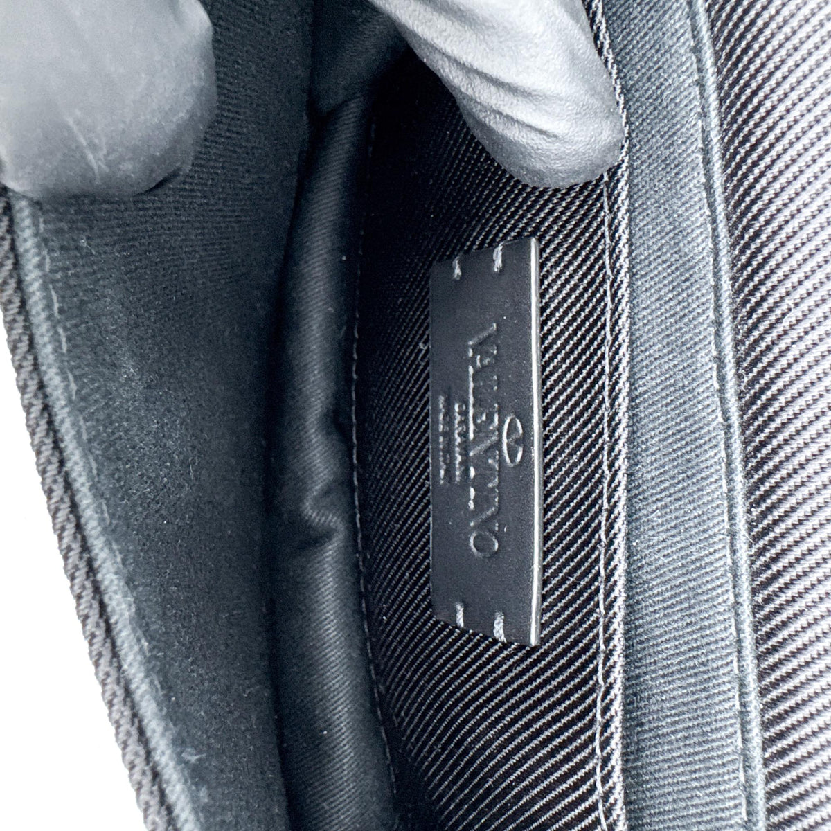 Valentino V-logo Nylon Belt Bag Black