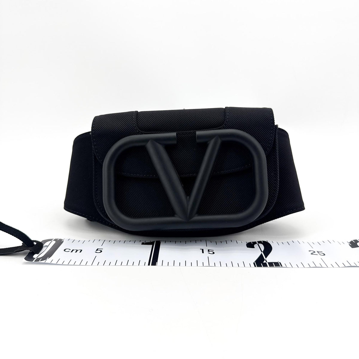 Valentino V-logo Nylon Belt Bag Black
