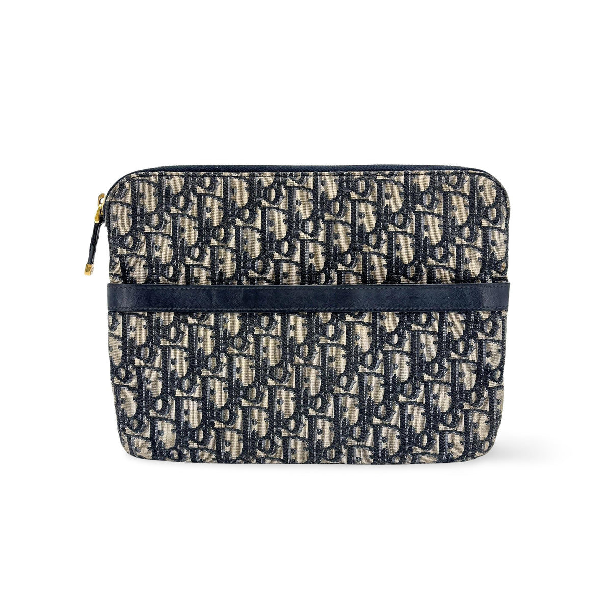Dior Oblique Jacquard Pouch Navy