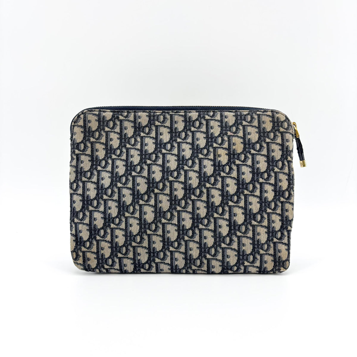 Dior Oblique Jacquard Pouch Navy