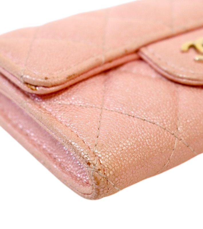 Chanel Pink Classic Card Wallet