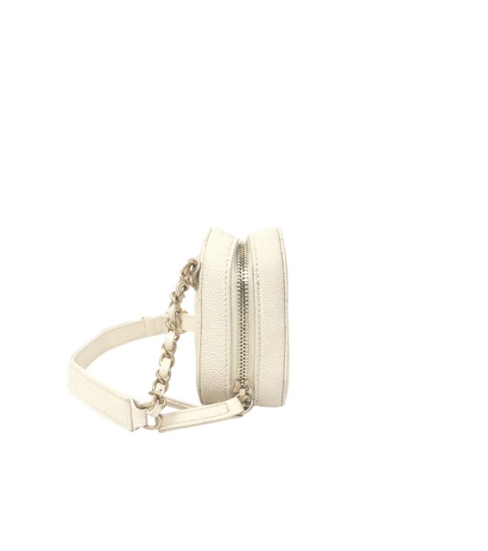 Chanel Beige Caviar Leather Belt Bag