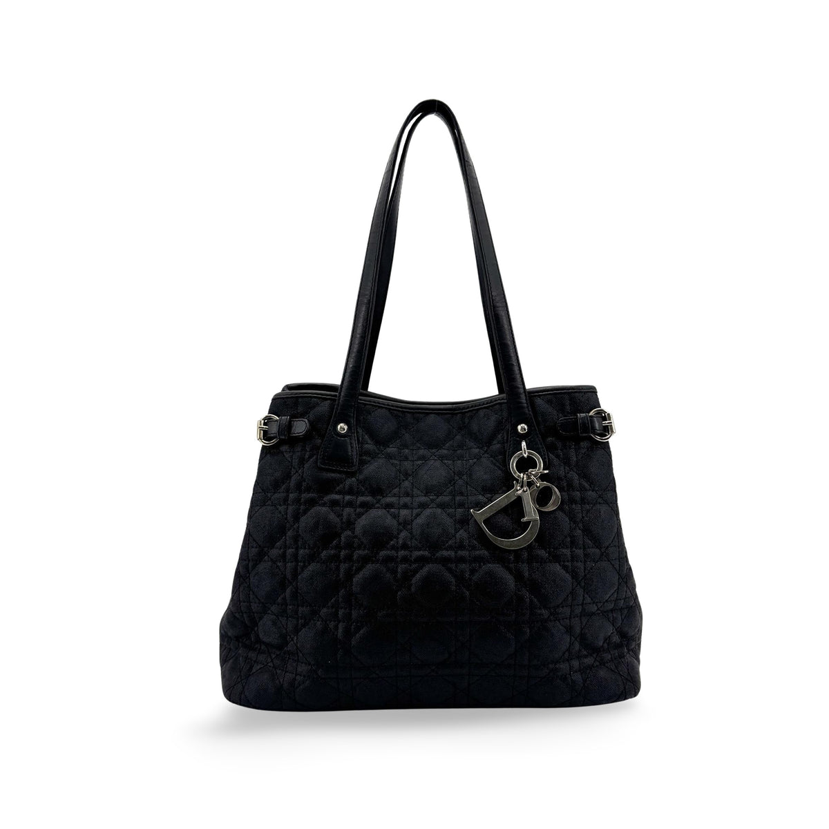Dior Cannage Canvas Tote Bag Black