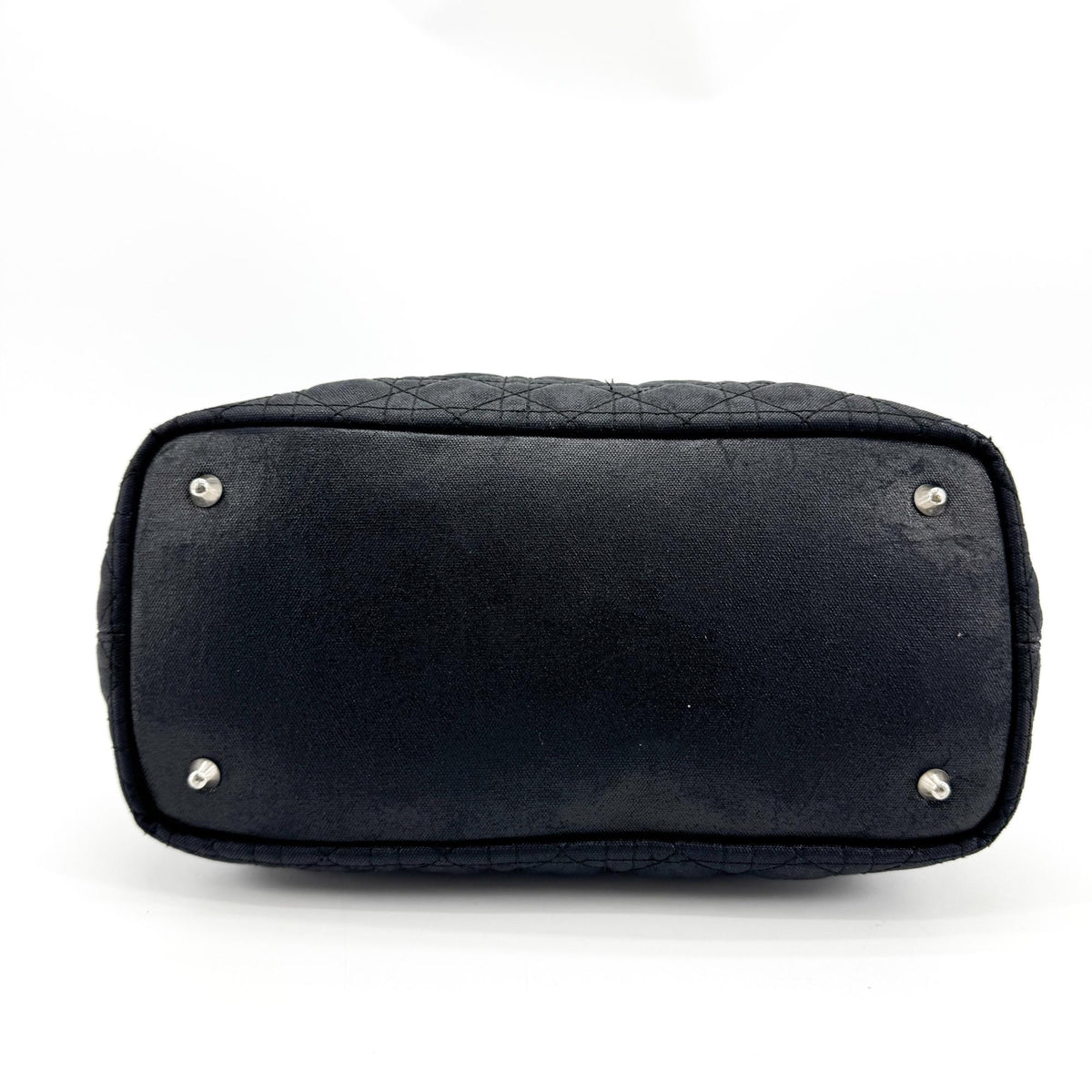 Dior Cannage Canvas Tote Bag Black