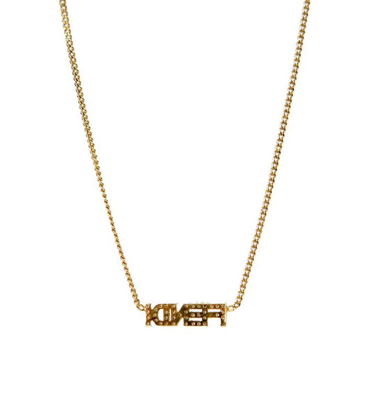 Fendi Cubic FENDI Gold Necklace