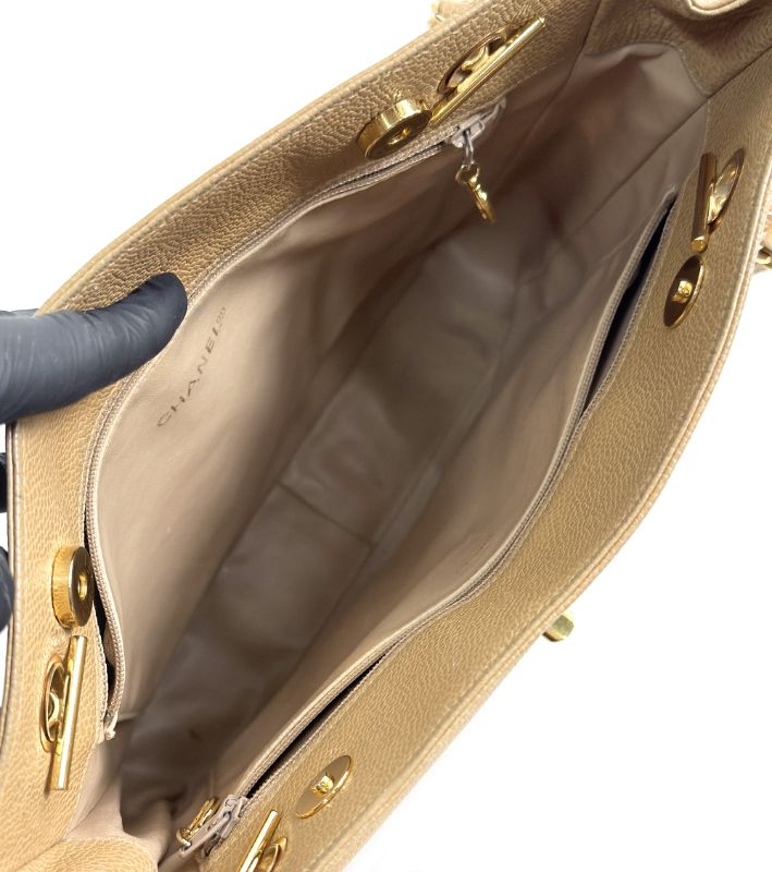 Chanel Beige CC Pocket Chain Shoulder Bag