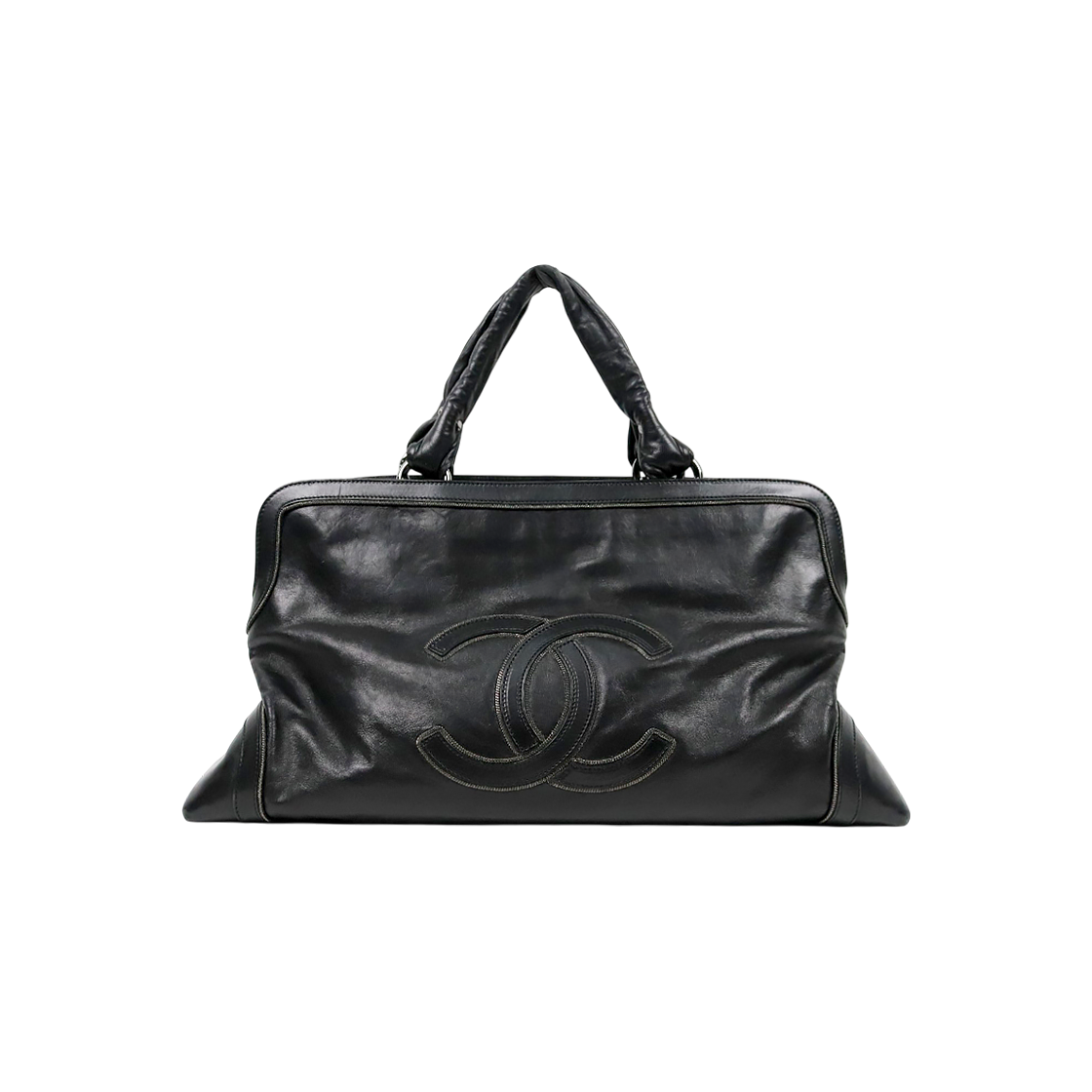 Chanel Black CC Logo Shoulder Bag