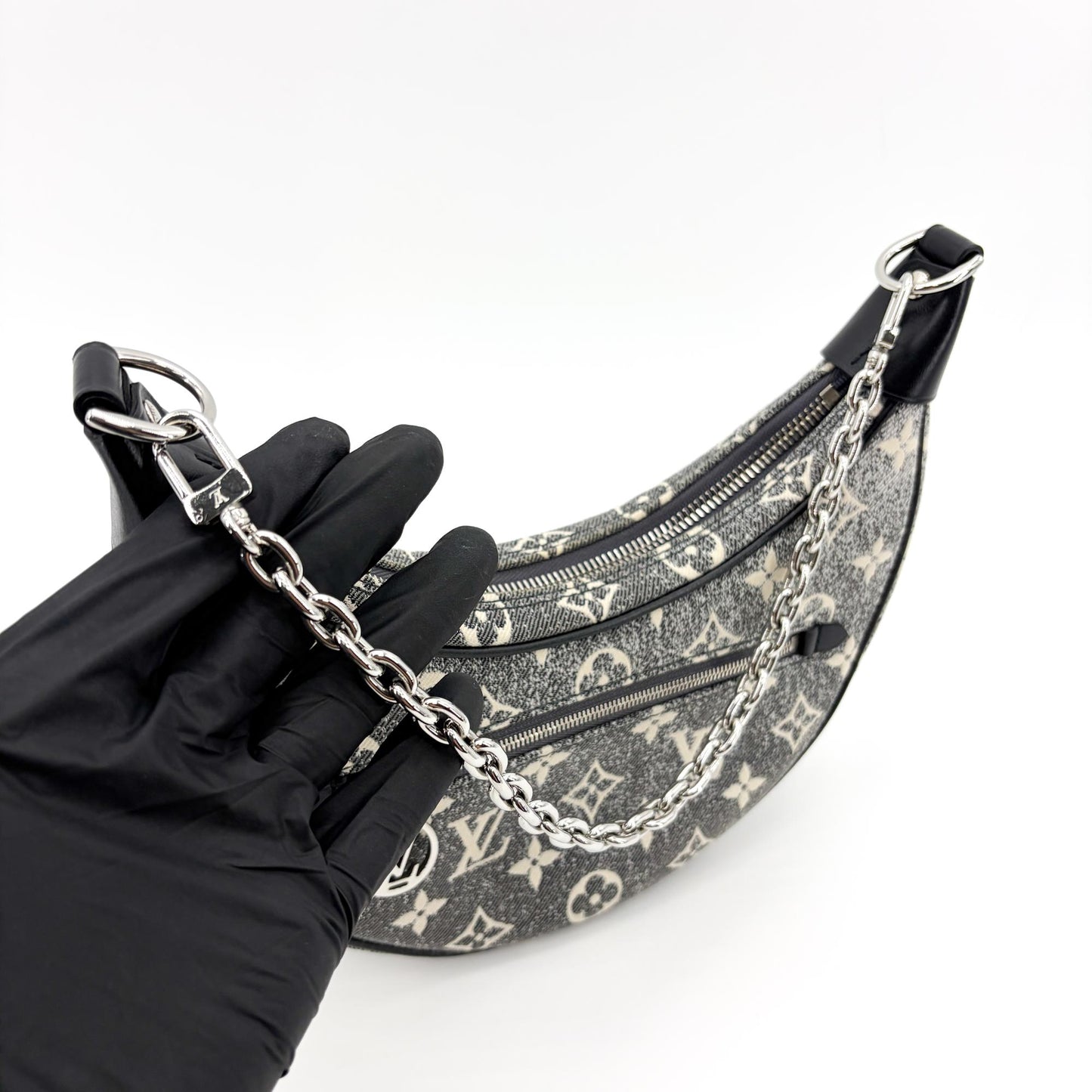 Louis Vuitton Loop Monogram Denim Black