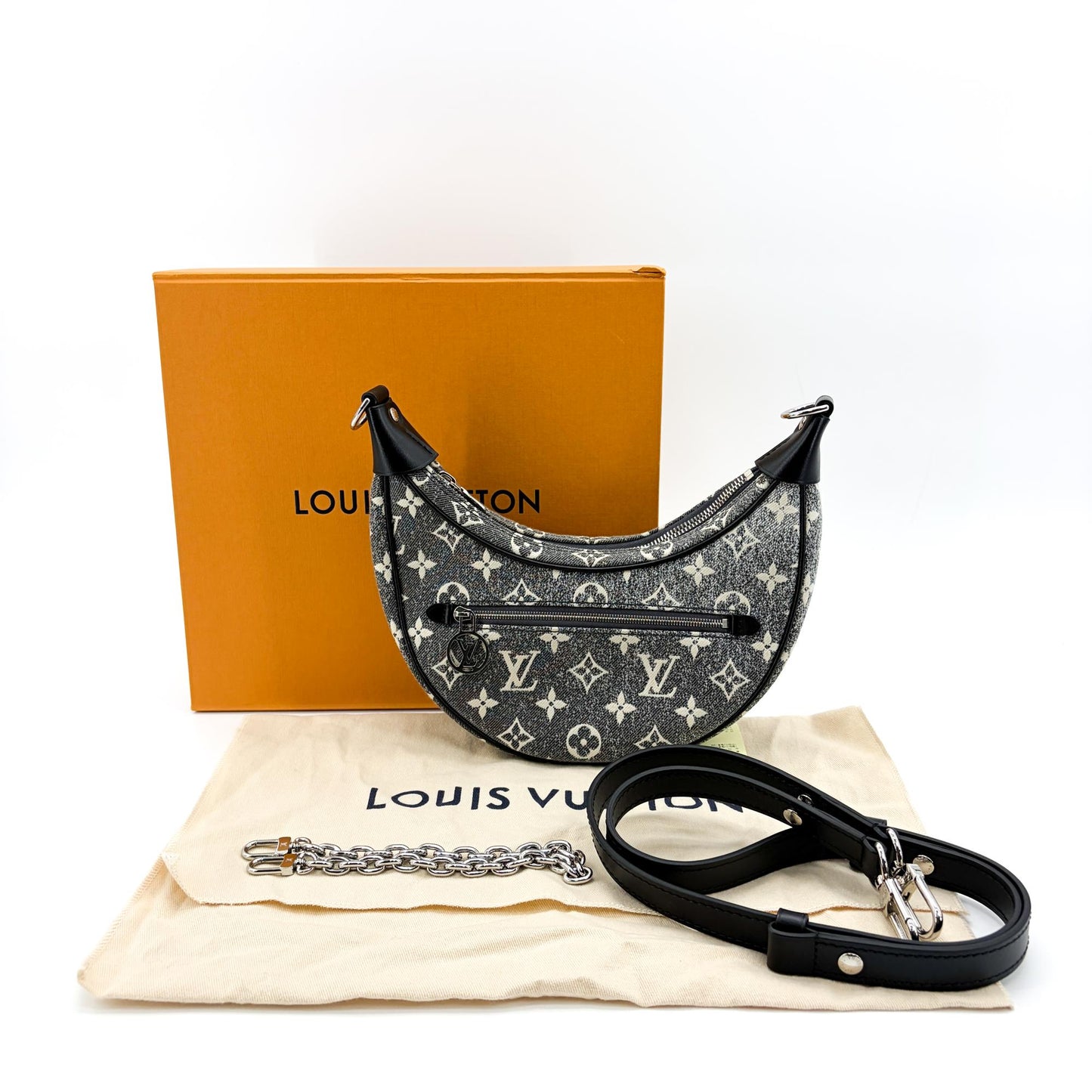 Louis Vuitton Loop Monogram Denim Black