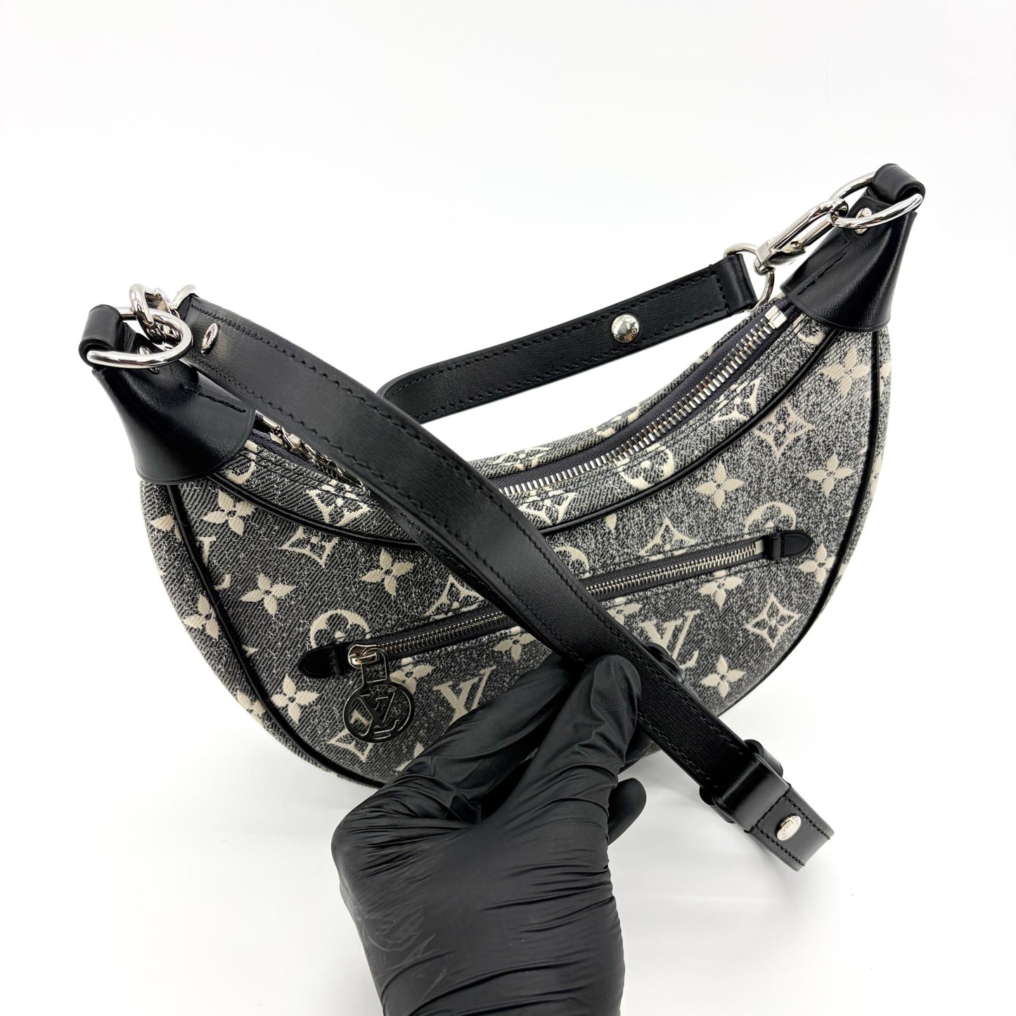 Louis Vuitton Loop Monogram Denim Black