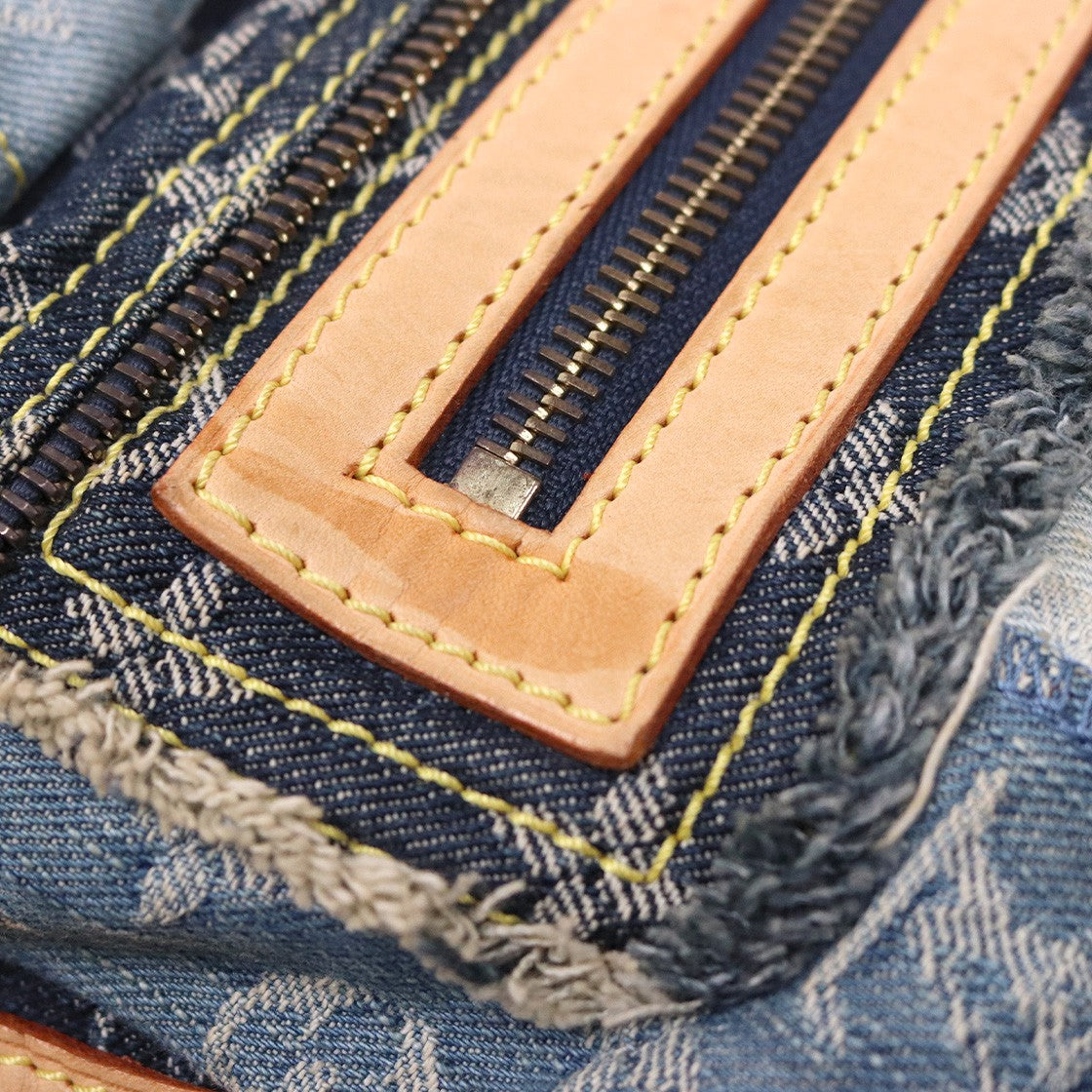 Louis Vuitton Denim Patchwork Shoulder Bag