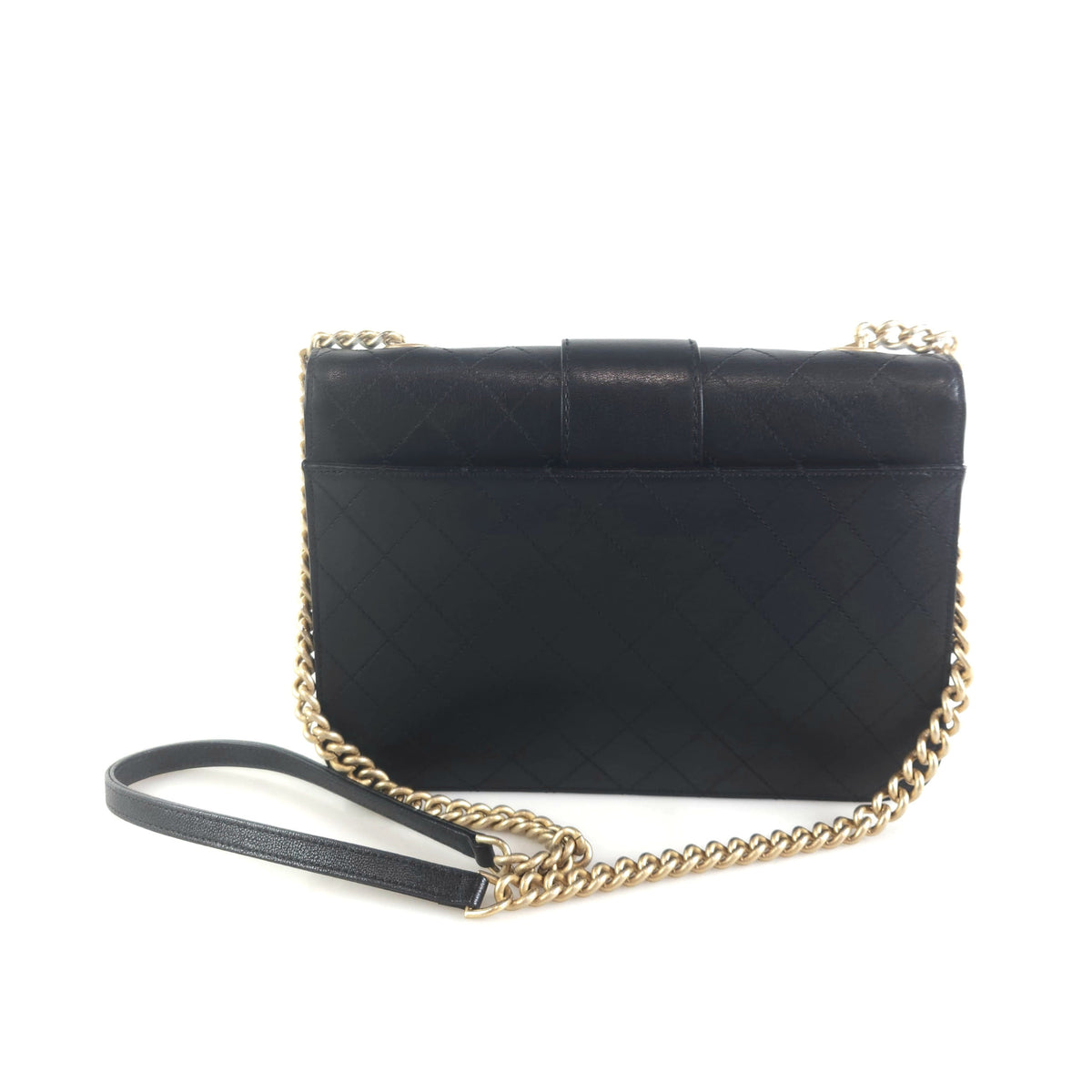Quilted Calfskin Chain Flap Shoulder Bag A57231