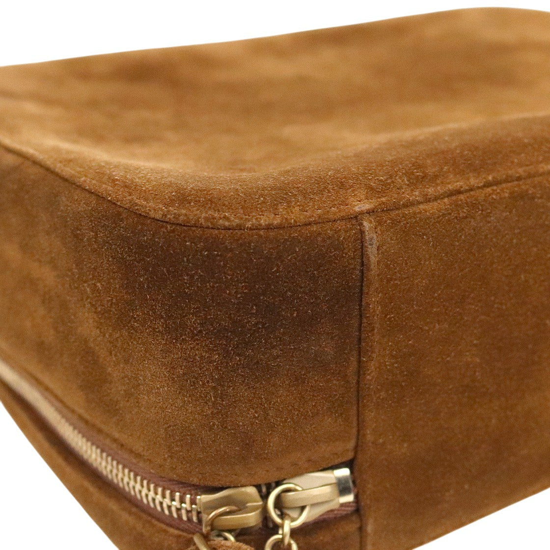 Chanel Brown Suede Big CC Tote Bag