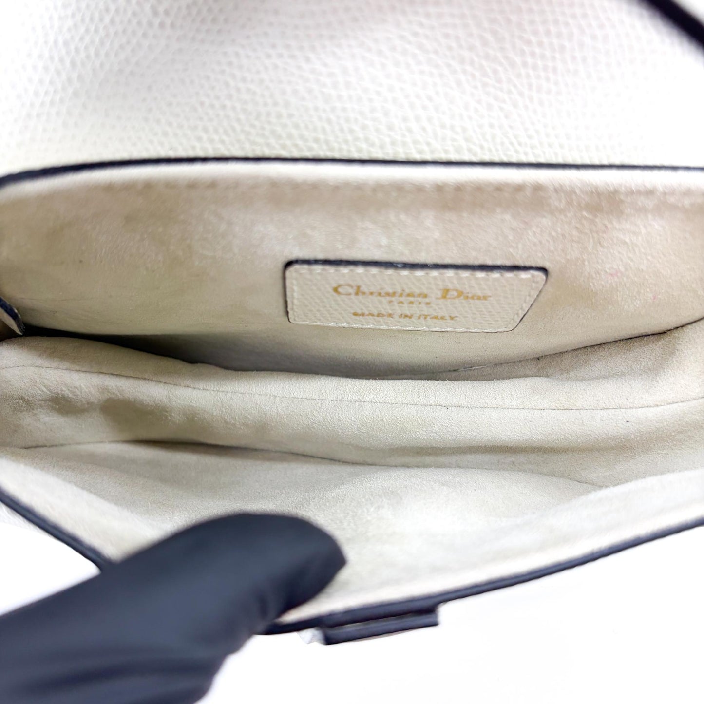 Dior Saddle Bag Latte Grain Gold Hardware + Separate Strap