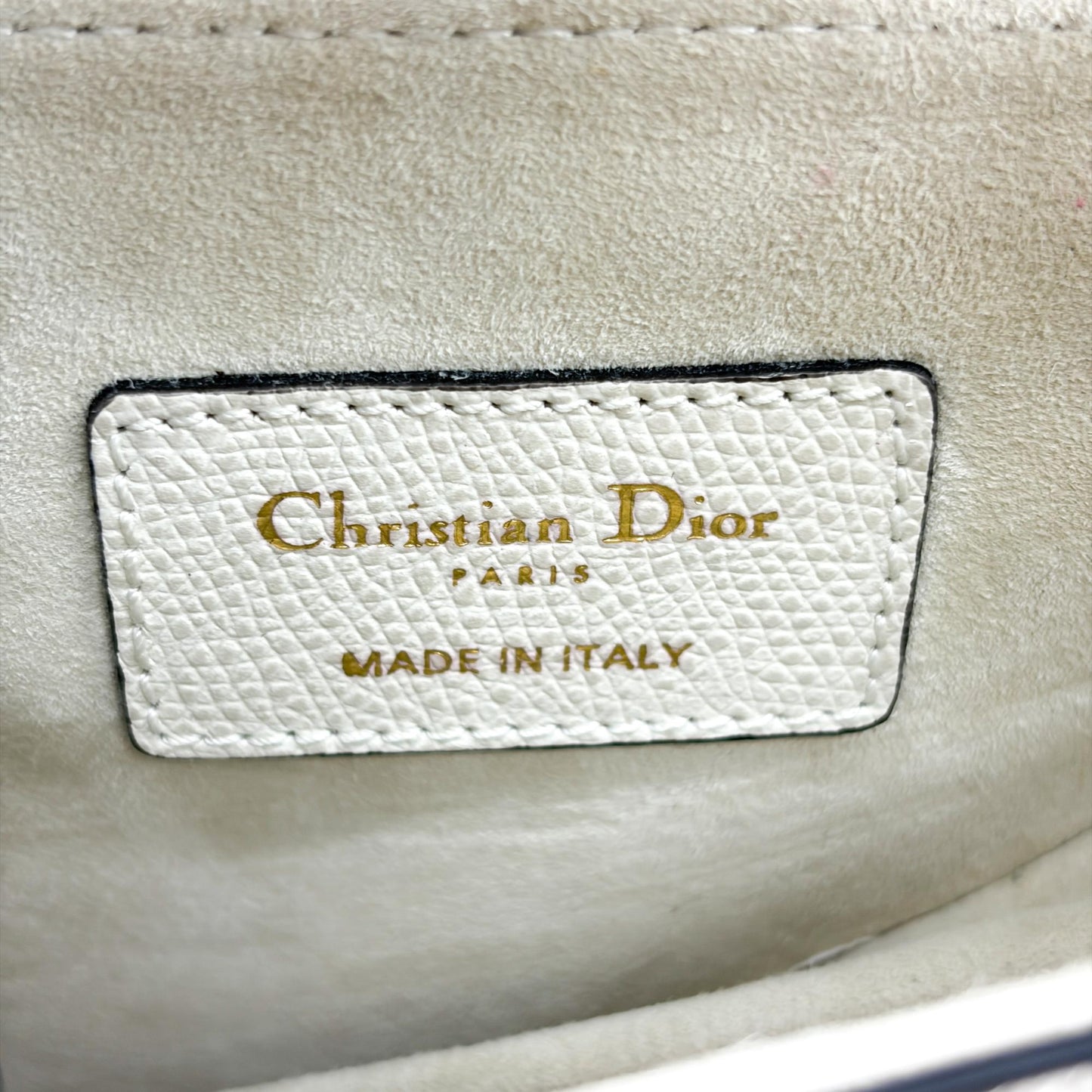 Dior Saddle Bag Latte Grain Gold Hardware + Separate Strap