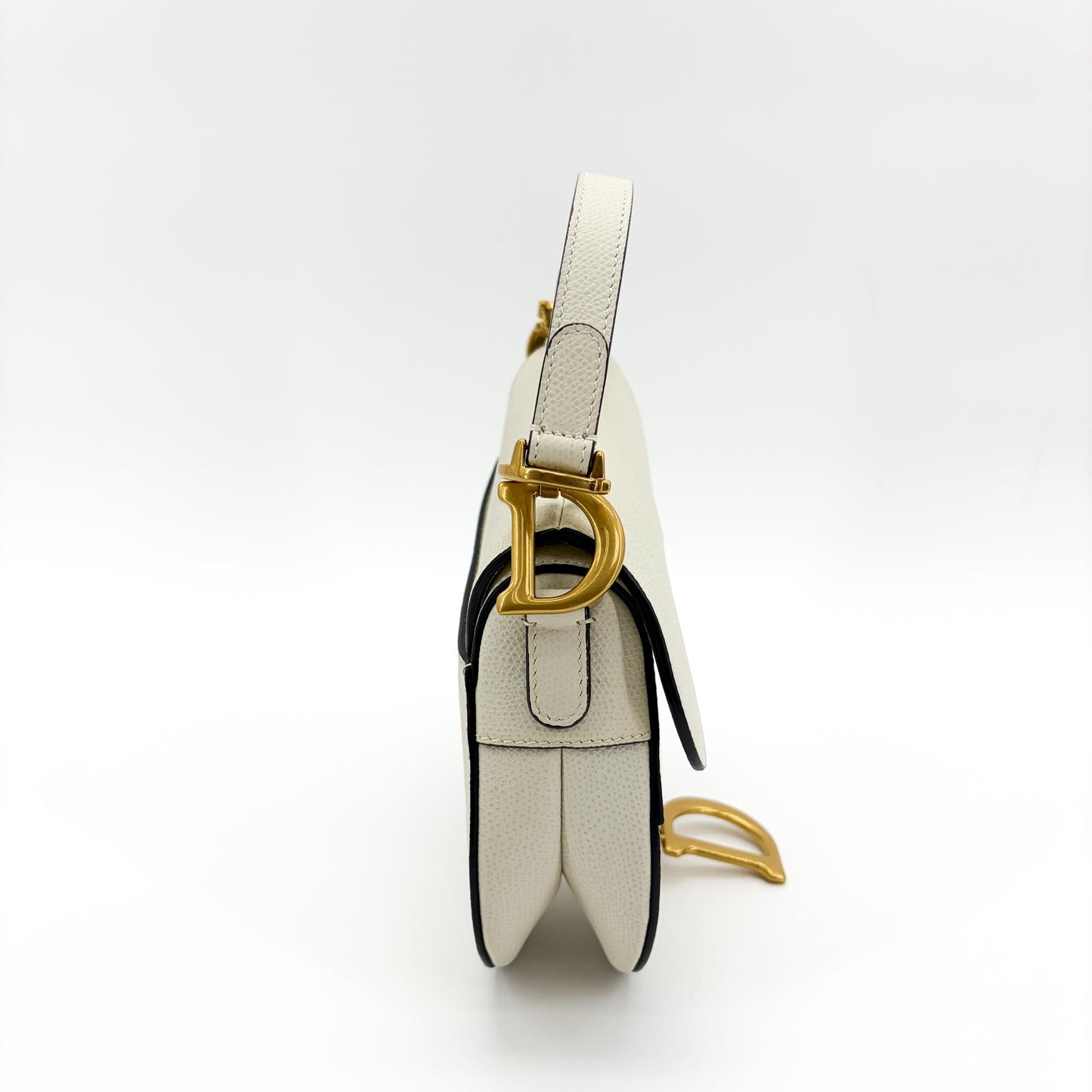 Dior Saddle Bag Latte Grain Gold Hardware + Separate Strap