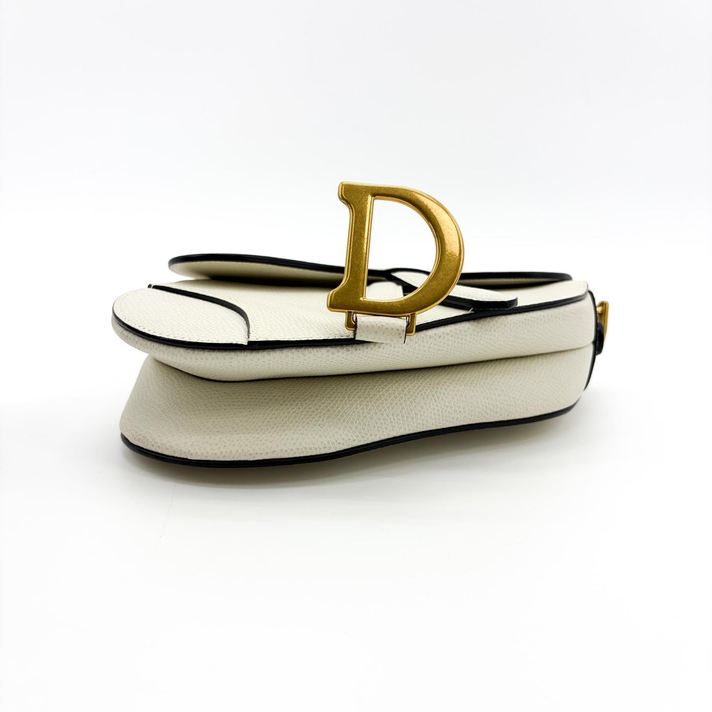 Dior Saddle Bag Latte Grain Gold Hardware + Separate Strap