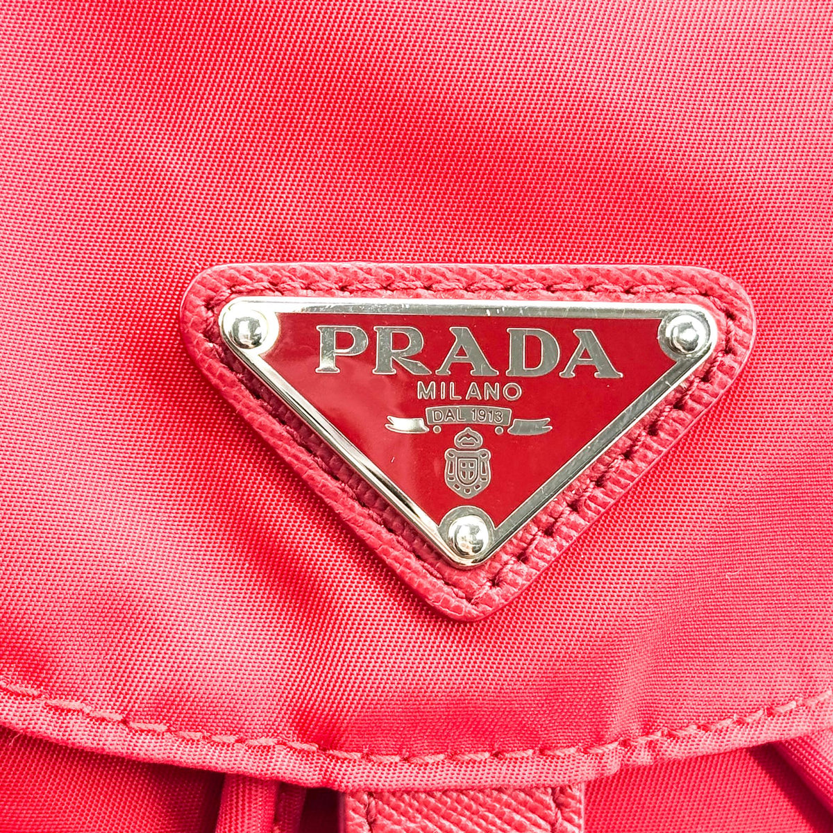 Prada Re-Ylon Small Backpack Red