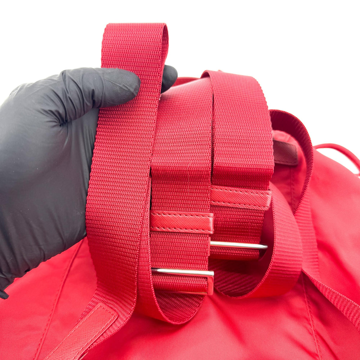 Prada Re-Ylon Small Backpack Red