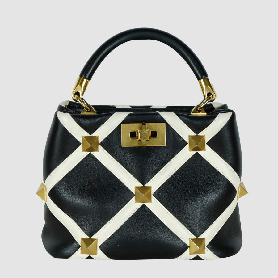 Roman studded bucket bag tote bag shoulder bag
