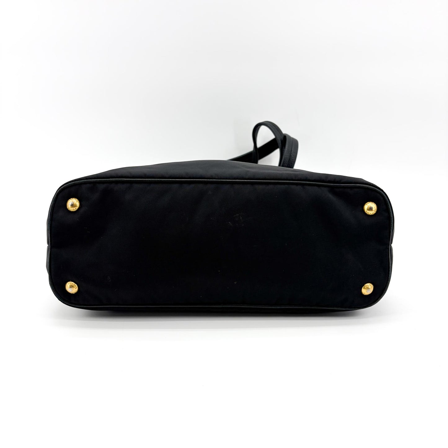 Prada Tessuto Soft Calf Tote Bag Black