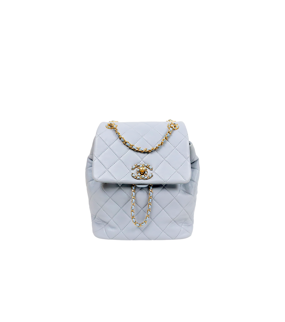 Chanel Blue 19 Backpack